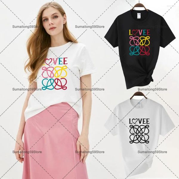 T-shirt manches courtes col rond femme, décontracté, Harajuku, vêtements d'été pour dames, Streetwear