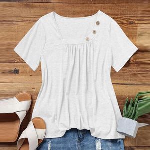 Dames t-shirts t-shirt zomertoppen voor dames solide kleur o-collar korte mouw comfortabele dames t-shirts roupas femininas