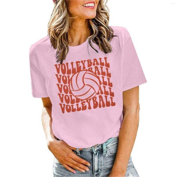 T-shirts t-shirts pour femmes pour femmes t-shirts plus taille de volleyball tee tee tops vêtements féminins graphiques