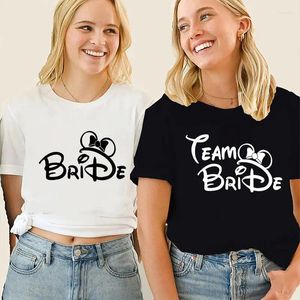 T-shirts pour femmes époux de la mariée des femmes Bachelorette Party Lady T-shirts Bridesmaid Top Hen Do Shirt Ladies Womens Graphic Female Tee