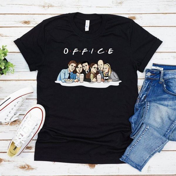 T-shirts pour femmes The Office Friends T-Shirt Michael ScoShirt US Tshirt Tv Show Unisex Graphic Tee Summer Casual Top