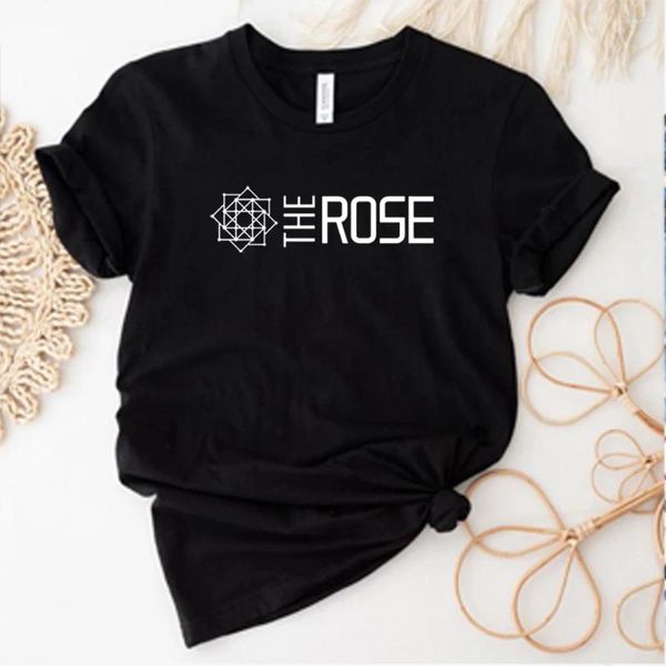 Camisetas femeninas La estética de camiseta Rose Kpop back to me tee band corean tops tostado unisex mangas cortas regalo para fanáticos