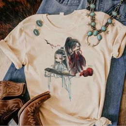 Camisetas para mujer Tian Guan Ci Fu Tgcf, camiseta para mujer Y2K, camisetas de Anime de verano, ropa para niña