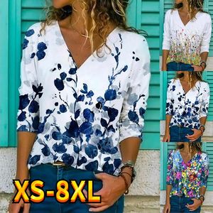 Dames T-shirts Tops Sweatshirt Overhemd Bloemenprint Dagelijks Sport Schilderen Actief Weekend Informeel Street chic Basic XS-8XL