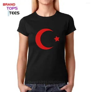 Dames t shirts turkije t-shirt vrouwen vrouwelijke casual katoenen zomer tops tee short mouw streetwear grappige turkse vlaggen shirt