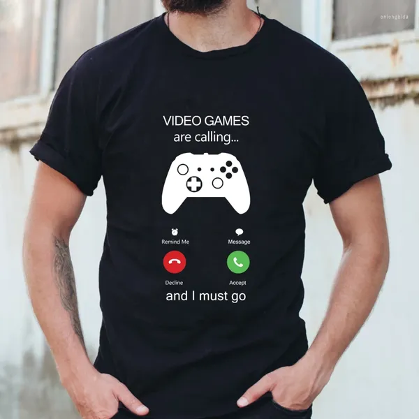 Las camisetas de las mujeres los videojuegos llaman camiseta de la camiseta gracante de jugadores Camiseta de regalo de la pantalla sarcástica unisex manga corta para juegos de juegos camisetas