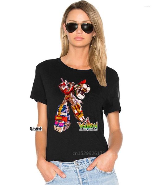 Camisetas de mujer Voltron Shirt 80'S Cartoon Kids Tv inspirado algodón Retro Vintage