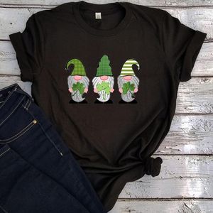 T-shirts pour femmes T-shirt pour femmes St Patricks Day Gnome Shirt Femmes 2022 Tshirt Shamrock Graphic Tees Filles Mode Vêtements Cartoon Top