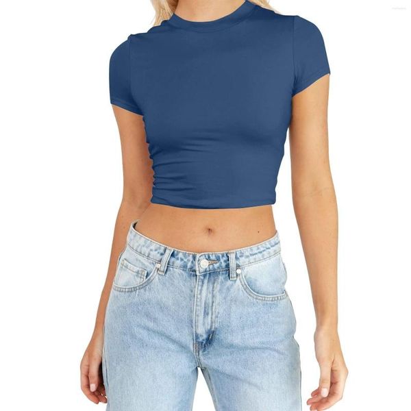 Camisetas de mujer para mujer de verano de manga corta lindas blusas de vestir para mujer Casual 4x de gran tamaño con cuello en V