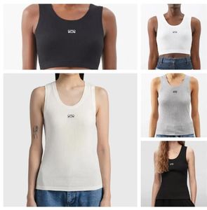 Tanks pour femmes Camis Anagram Embroidé en coton-mélange de bordeaux de berne