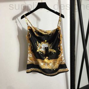 Chars pour femmes Camis Designer 2023 Shenzhen Nanyou Fashion Nouveau portrait de boucle métallique Suspender One Line Top Qlv4