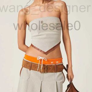 Tanks pour femmes Camis Designer Designer Brand 2024 Été Nouveau Patch End Edge Broidered Bra Top Top A-Line + Shorts + Long Pantal