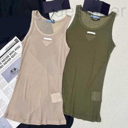 Chars pour femmes concepteur de camis de mode créateur de gilet d'été lâche pour les femmes débardeur de coton en soie 2 couleurs de vêtements longs 0sq1