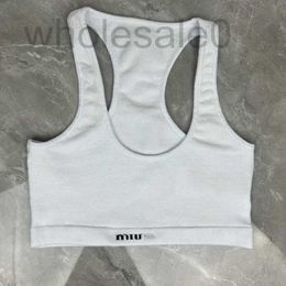 Chars pour femmes concepteur de camis MIU 2024 Nouveau produit d'été H-back Cotton Fitness Suit Yoga Set Z3HC