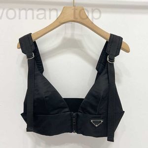 Tanks pour femmes Camis Designer Jarretelles Gilet Soutien-gorge de moto Support polyvalent Bande élastique réglable Sous-vêtements sexy Mode avec Denim Nylon Lady Tops Taille S-L 6OI1