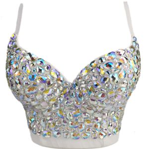 Débardeurs pour femmes Camis À La Main Diamant Partie Débardeurs Qualité Vêtements Femmes Crop Top Y2K Mode De Luxe Club Corset Femme Shaper Camis 230608