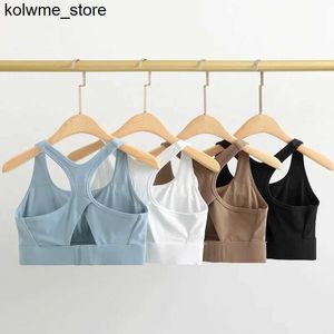 Tanks de mujer Camis Lemon Back Hook Cierre de alto impacto Sports Bras Gym Women Cobertura completa Cobertura completa Fitness acolchada Bras de entrenamiento Camas de tanques S24514