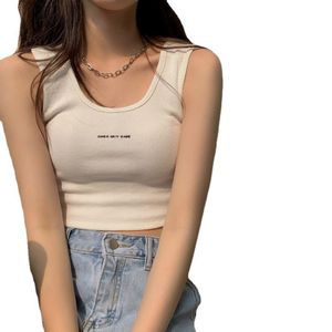 Damestanks Camis Lette Corset Corset Crop Tankt Top vrouwen sexy magere T-shirt femme femme backless camisole zomer 2022 t-shirt kledingvrouwen's