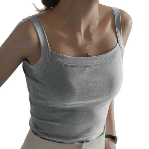 Débardeurs pour femmes Camis Nadafair Sans Manches Col Carré Crop Femmes Débardeur Casual Basu Débardeur Serré Été Blanc Noir T-shirt Sexy B3104 24326