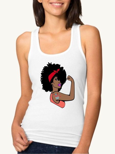 Débardeurs pour femmes Camis No 1 Mom In The World Girl Power Débardeur Chemises féministes Tenue inspirante Sans manches Noir Blanc Tendance Été