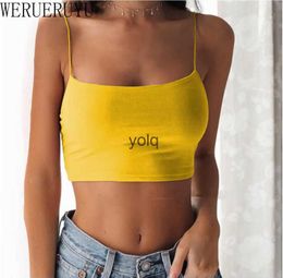 Dames Tanks Camis Sexy Mouwloos V Corset Crop Top Dames Ahetic Cloing Zomer Y2k Streetwear Wit Bla Geel Rood Tanktop voor Damesyolq