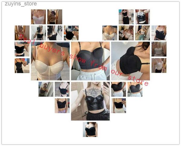 Chars pour femmes camis t-shirt maille sous-courir à terre push up up bralet womens corset bustier soutien-gorge de nuit club sexy