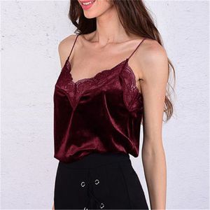 Tanques de mujer Camis Top de encaje para mujer Mujeres sexy Mujer Seda sólida Tops de noche sexy Camis Camiseta sin mangas de satén Fiesta Club Verano Blusa femenina W3 230317