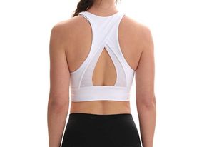 Débardeurs pour femmes Camis Yoga soutien-gorge de sport débardeur Camis soutien antichoc maille couture dos course Fitness anneau sans acier sous-vêtements vêtements de sport femmes