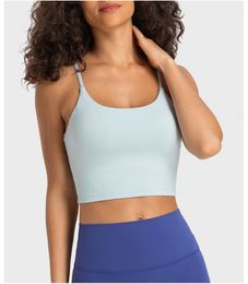 Damestanktop Camis Yoga tanktop Sexy Hardlooptraining Fitnessbeha Schokbestendig Sport Sneldrogend zweetabsorptie en superelastisch 230825