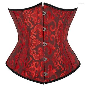 Dames Tanks Korset Onderbuste top Body Shaper Voor Dames Taille cincher Sexy Gothic Grote maten Corpete Korset Modieus Zwart Wit Rood Blauw