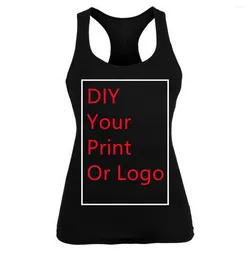 Débardeurs pour femmes Drop Black Top Impression personnalisée Femme Tank Femmes DIY Your Like Po Ou Logo Unisex Vest Fashion Custom Man Clothing