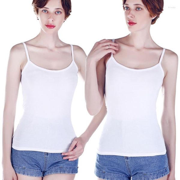 Tanks de femmes Mode 2023 Été Femmes Coton Camis Blanc Top Sous-vêtements sexy Lady Casual Tees 3XL Style coréen Party Club Bustier Tops