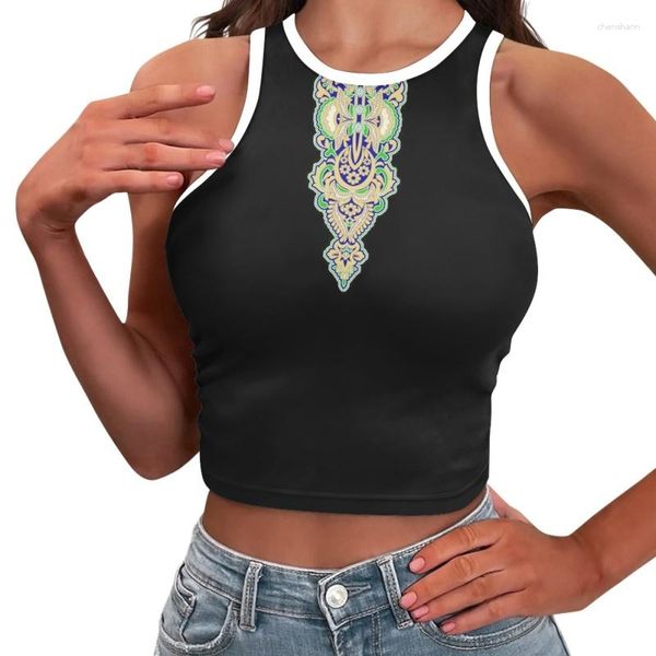 Tanques de mujer Camisetas sin mangas de moda para mujer Entrenamiento de caída Yoga Gimnasio Chica Camisetas deportivas Chaleco fuera del hombro Mujer Crop Top Ropa vintage