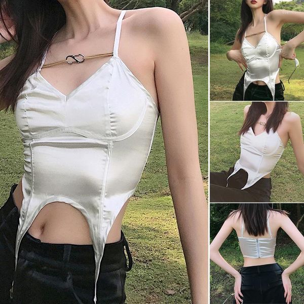 Camiseta sin mangas para mujer, camisola para mujer con diseño de cuello en V, estilo delgado, ropa suave que combina con todo, traje para sala de estar, viaje, ropa Daliy H9