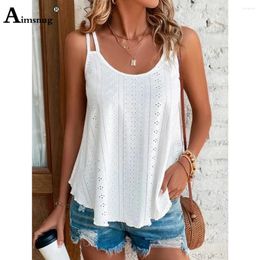 Tanques de mujer grandes grandes 5xl mujeres ocio simple boho camis tops ahueca hacia fuera top jerseys 2023 verano casual camisas de playa ropa