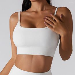 Tanques de mujer Meqeiss Sexy Push Up Ropa interior Chaleco Mujeres Reúnen Alto Elástico Sólido Fitness Bras A prueba de golpes Secado rápido Entrenamiento Bra Casual