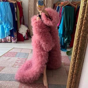 Tanks pour femmes Poshoot Fluffy Tulle Veste Femmes Manches longues Couches Volants Longues Robes Extra Puffy Outfit Custom Made