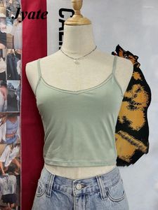 Damestanks sexy solide vrouwen mouwloze tanktops kanten trim strapless backless crop top 2024 zomer zoete schattige casual vrouwelijke camisole chic