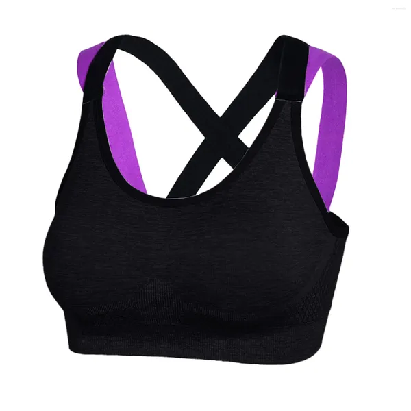 Tanques de mujer Sólido Mujeres Casual Frío Sin Mangas Hombro Blusa Tops Yoga Algodón Ocio Bra