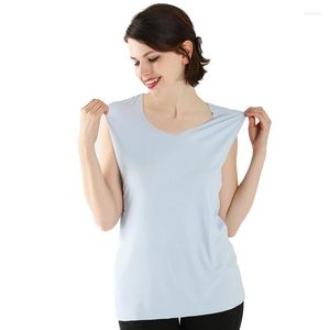 Débardeurs pour femmes Style d'été col en v mince Stretch grand fil coton débardeurs grande taille 7XL t-shirts femmes gilets