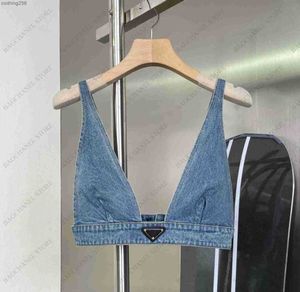 Damestanks Suspender Vest motorfiets beha veelzijdige achtergrond elastische band verstelbare sexy ondergoed mode met denim nylon dame tops sizemens kleding05