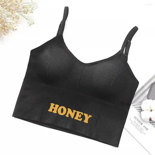 Tanks pour femmes en forme de soutien en U Tapbe Top Femmes Crop Crop.