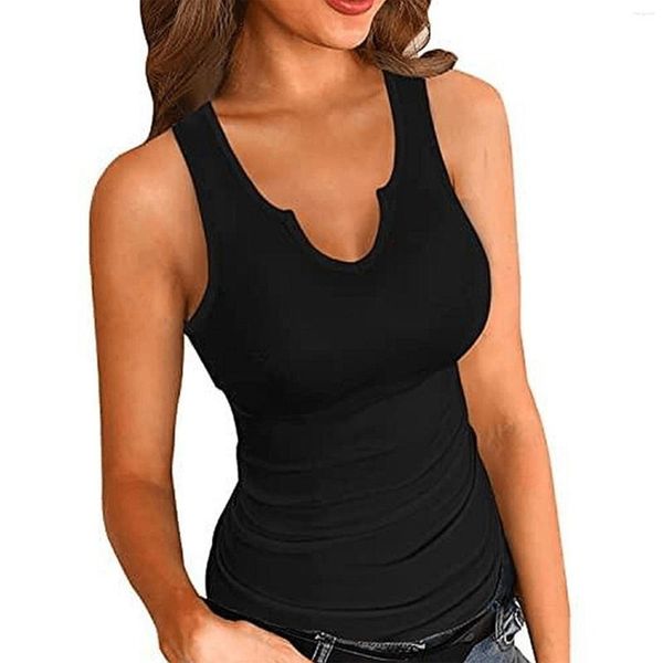 Débardeurs pour femmes Sexy sans manches col en V gilet débardeurs dames été mince coton chemise caraco sport élastique sous-vêtements grande taille