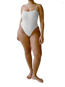 Débardeurs pour femmes Combinaison sans couture côtelée active pour femme Body de yoga Short à bretelles spaghetti Barboteuse