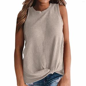 Dames Tanks Dames Casual Tops Mouwloze Leuke Knoop Gebreide Shirts Tank Fietsen Top Dames T Hemd