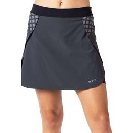 Terry Vista Cycling Skort avec une doublure rembourrée courte - jupe cyclable confortable et élégante avec une couture de 16,5 pouces pour une performance ultime