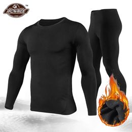 Thermisch ondergoed voor dames Herobiker Heren Fleece gevoerde set Motorskiën Basislaag Winter Warm Lange onderbroek Shirts Tops Onderpak 231127