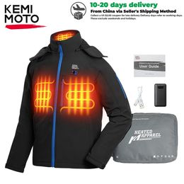 Thermisch ondergoed voor dames KEMIMOTO Winddicht Winter Verwarmd jack Motor Skiën Wandelen Vissen Warm houden Verwarmingsjas Elektrisch USB Verwarmde kleding 231122