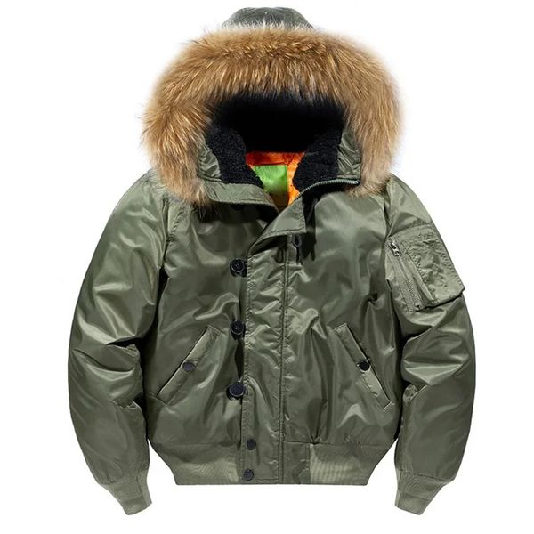 Sous-vêtements thermiques pour femmes hommes MA1 Bomber vestes hiver coton rembourré manteaux fourrure à capuche coupe-vent Parka vêtements d'extérieur pour hommes 2023 231120