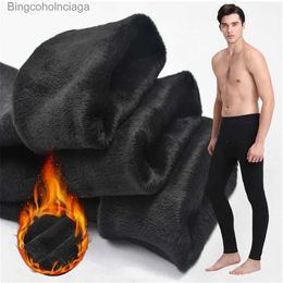 Sous-vêtements thermiques pour femmes Sous-vêtements thermiques pour hommes Caleçons longs d'hiver Leggings en polaire épaisse à porter par temps froid XL à 6XL Villus Long Johns MenL231005